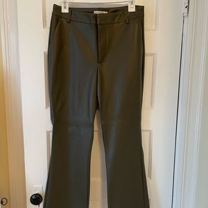 Avec Les Filles Green Leather Pants